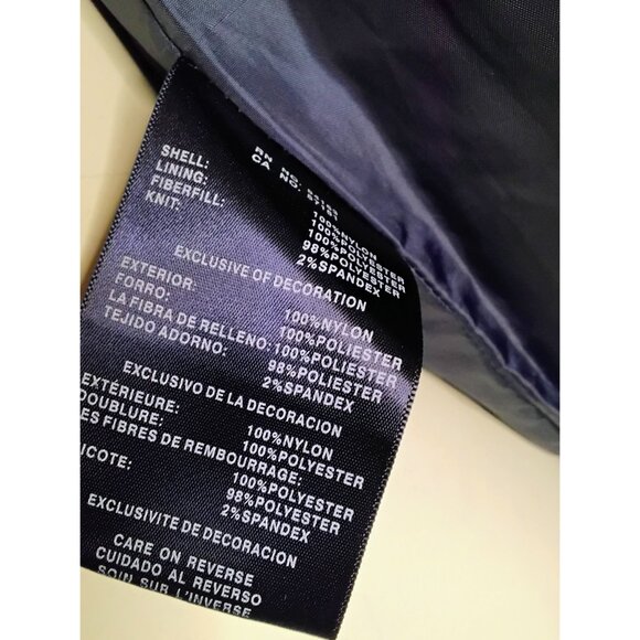 Tommy Hilfiger Womens Metallic Silver Puffer Jacket With Hood Logo On Sleeves Ri - Picture 7 of 8